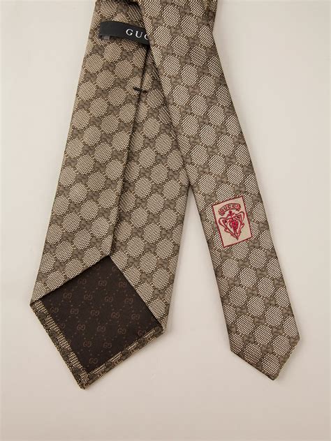 brown gucci tie|black gucci pattern.